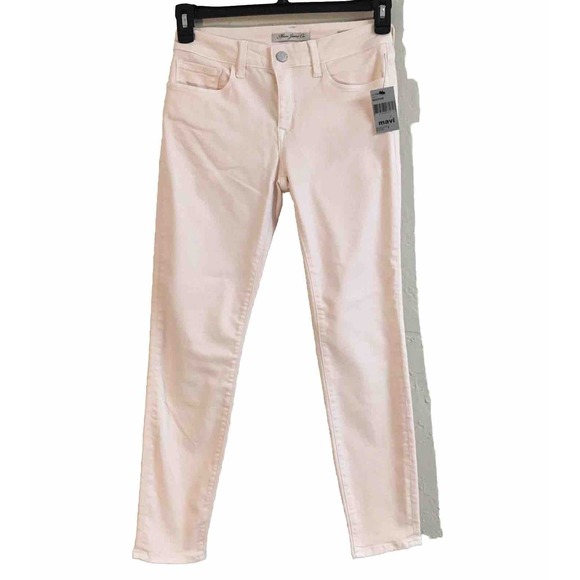 Mavi Denim - NEW Mavi Jeans 27 Pink Adriana Ankle Mid Rise Super Skinny Stretch Denim